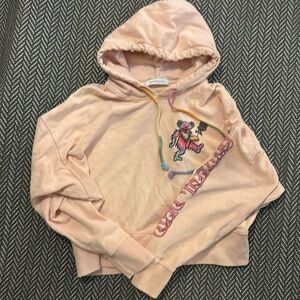 Pink cropped Daydreamer Grateful Dead hoodie